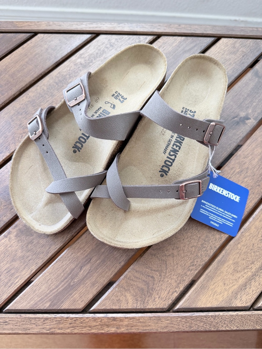 NEW Birkenstock Mayari. Size EU 37 US 6.5. Color Mocha
